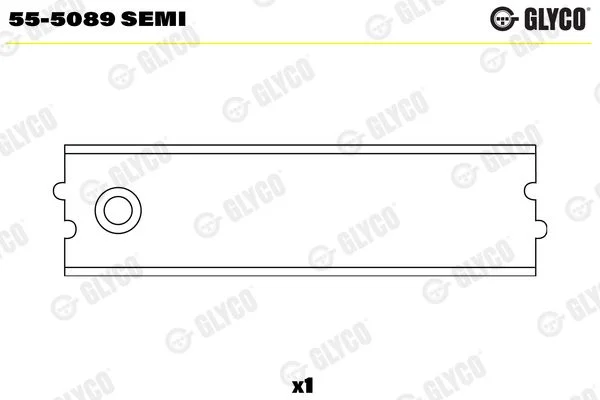 casquilho da extremidade menor, biela GLYCO 55-5089 SEMI