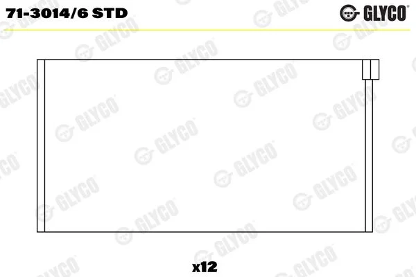 Rolamento da biela GLYCO 71-3014/6 STD