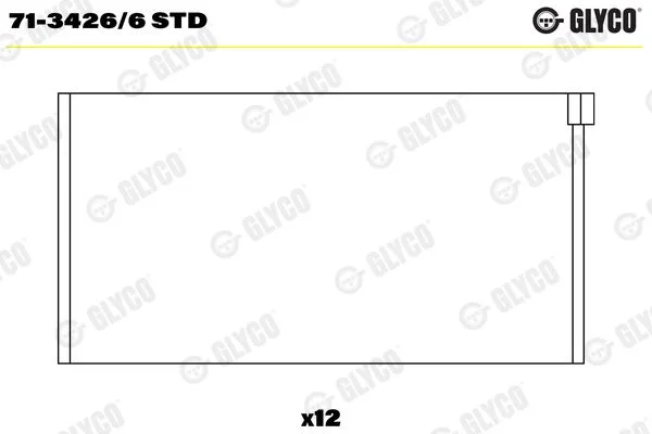 Rolamento da biela GLYCO 71-3426/6STD