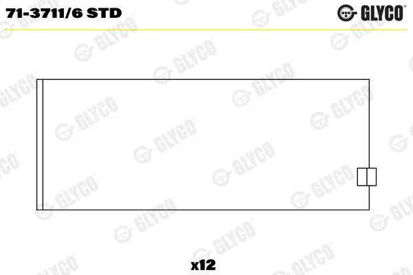 Rolamento da biela GLYCO 71-3711/6 STD