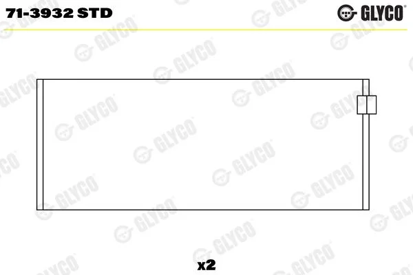 Rolamento da biela GLYCO 71-3932STD