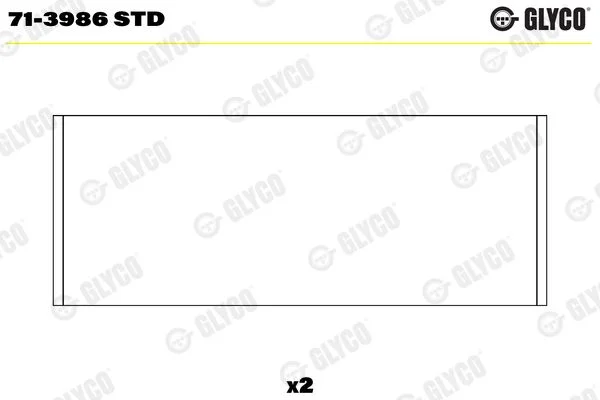 Connecting Rod Bearing Shell GLYCO 71-3986 STD