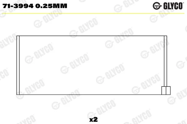 Rolamento da biela GLYCO 71-3994 0.25mm