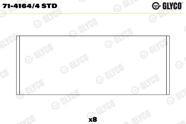 Rolamento da biela GLYCO 71-4164/4 STD