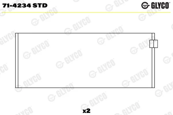 Rolamento da biela GLYCO 71-4234 STD