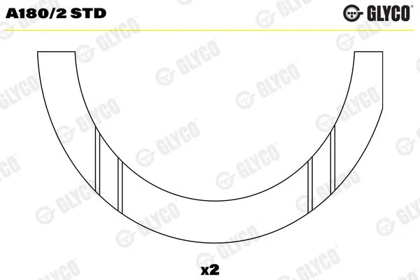 Spacer, crankshaft GLYCO A180/2 STD