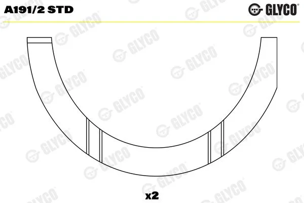 Spacer, crankshaft GLYCO A191/2 STD