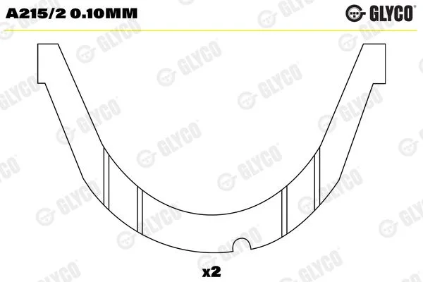Spacer, crankshaft GLYCO A215/20.10MM