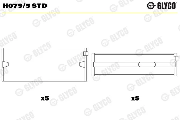 Crankshaft Bearing Shell GLYCO H079/5 STD