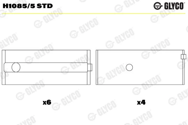 Crankshaft Bearing Shell GLYCO H1085/5STD