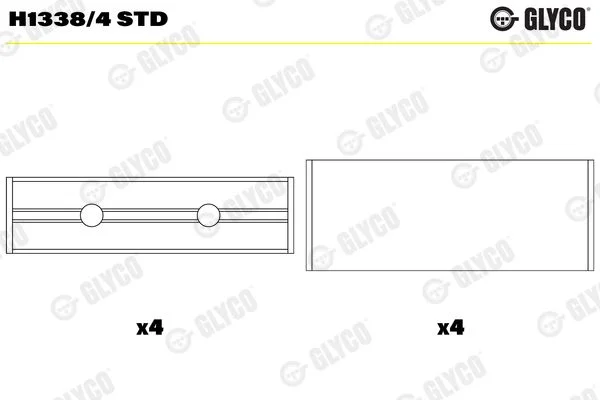 Crankshaft Bearing Shell GLYCO H1338/4STD