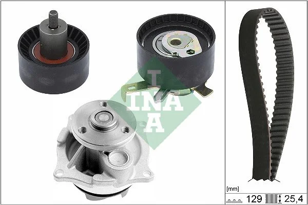 Bomba d'água e kit de correia dentada INA 530 0066 30