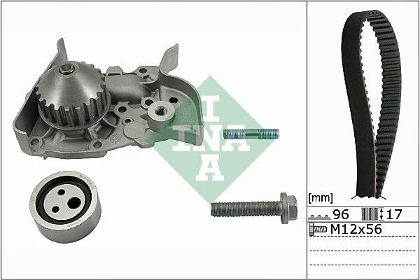 Water Pump & Timing Belt Kit INA 530 0191 30
