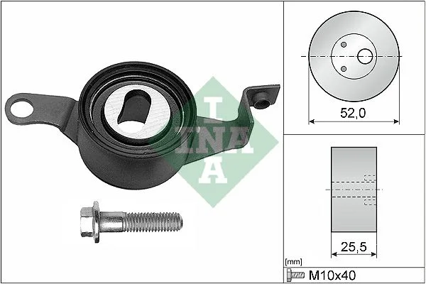 Tensioner Pulley, timing belt INA 531 0225 10