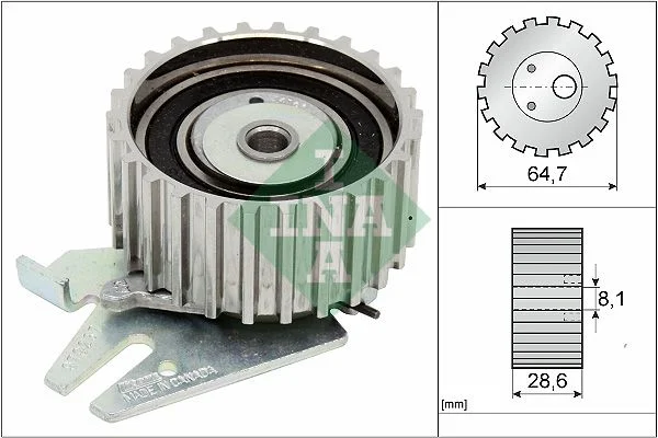 Tensioner Pulley, timing belt INA 531 0254 30