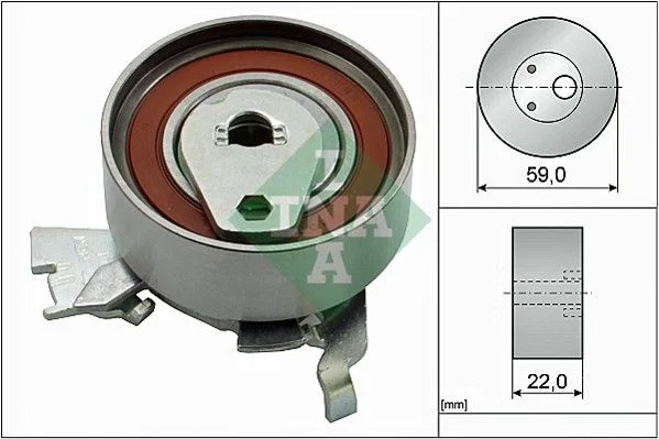 Tensioner Pulley, timing belt INA 531027330