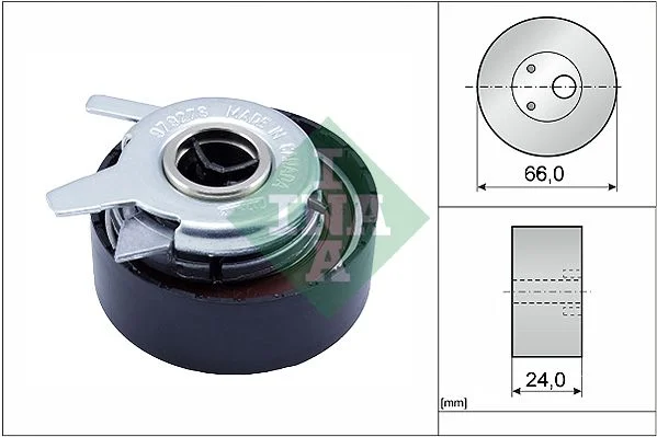 Tensioner Pulley, timing belt INA 531027630
