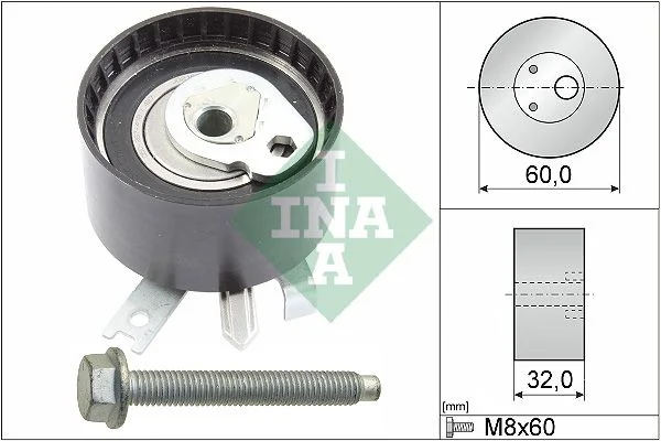 Tensioner Pulley, timing belt INA 531 0547 10