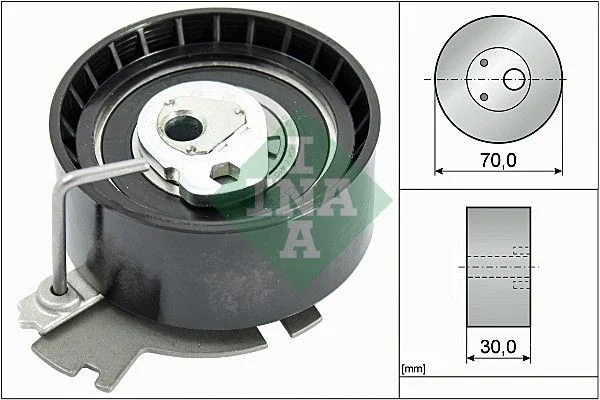 Tensioner Pulley, timing belt INA 531 0632 10