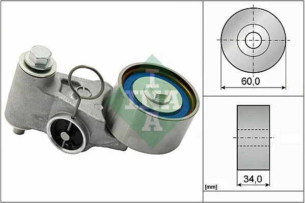 Tensioner Pulley, timing belt INA 531 0655 20