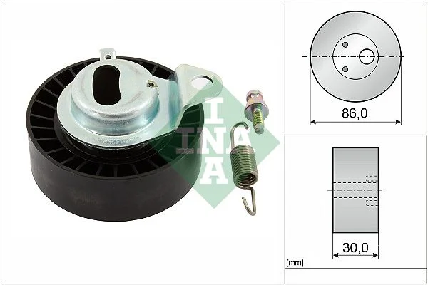 Tensioner Pulley, timing belt INA 531 0657 20