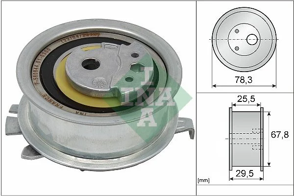 Tensioner Pulley, timing belt INA 531 0825 10
