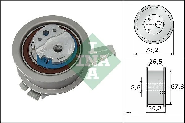 Tensioner Pulley, timing belt INA 531084710