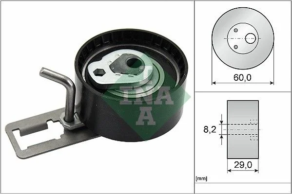 Tensioner Pulley, timing belt INA 531 0850 10
