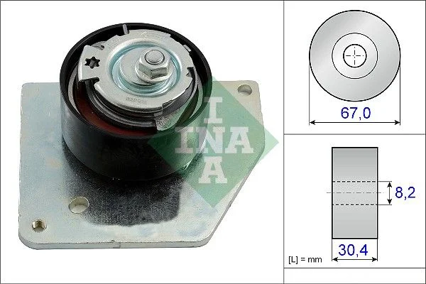 Tensioner Pulley, timing belt INA 531 0858 10
