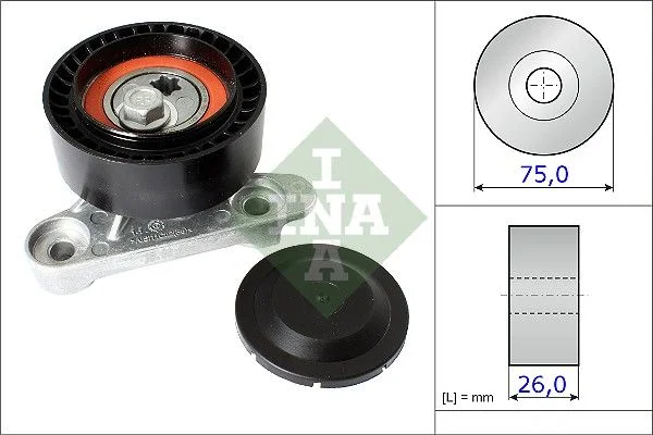 Tensor da correia do alternador INA 531 0871 10