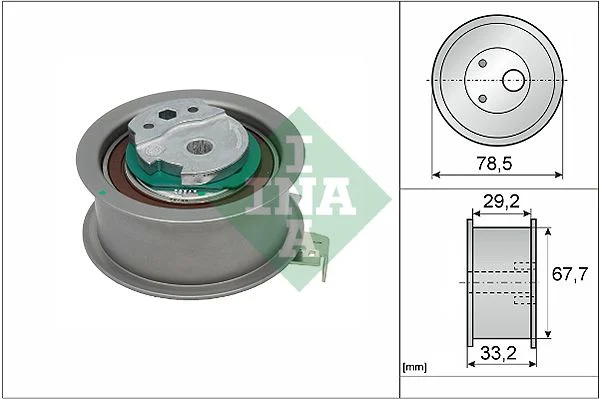 Tensioner Pulley, timing belt INA 531 0927 10