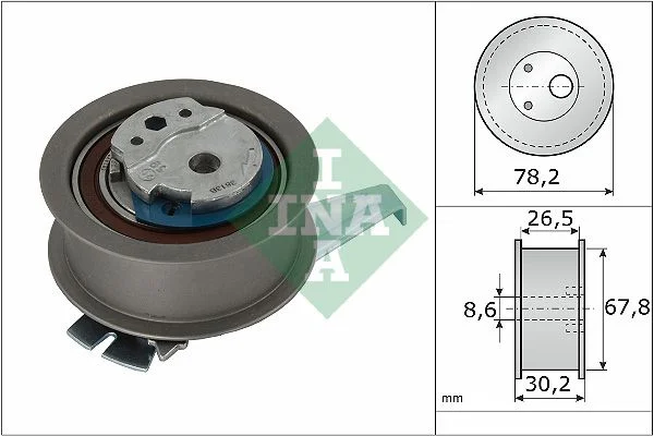 Tensioner Pulley, timing belt INA 531096210