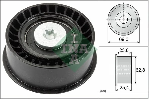 Polia de Desvio/Guia, correia distribuição INA 532 0033 10