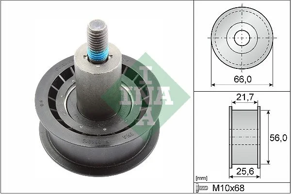 Deflection Pulley/Guide Pulley, timing belt INA 532 0167 10