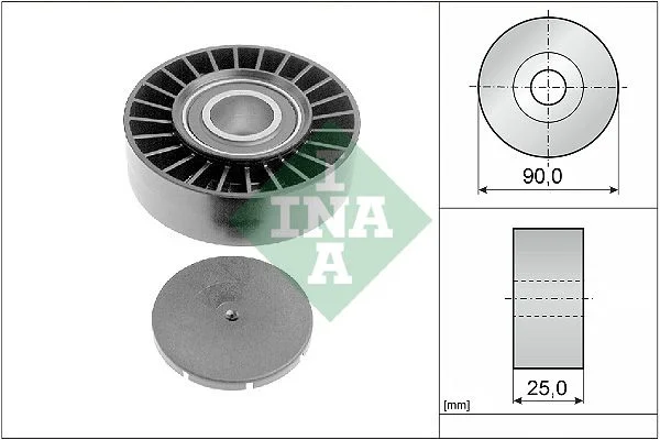 Deflection/Guide Pulley, V-ribbed belt INA 532 0169 10