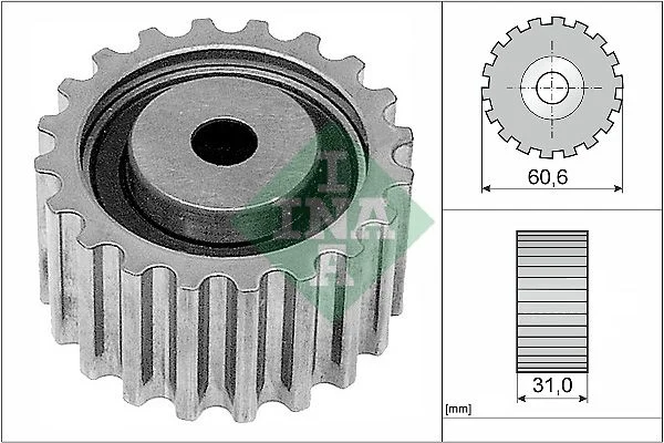Polia de Desvio/Guia, correia distribuição INA 532022010