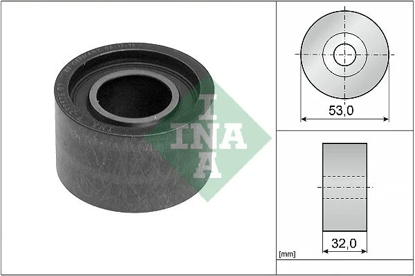 Polia de Desvio/Guia, correia distribuição INA 532 0225 10