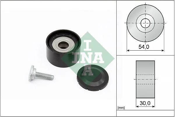 Deflection/Guide Pulley, V-ribbed belt INA 532 0234 10
