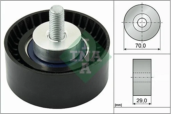 Deflection/Guide Pulley, V-ribbed belt INA 532 0298 10