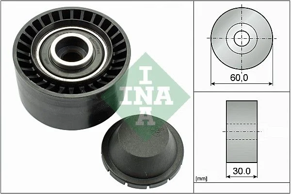 Deflection/Guide Pulley, V-ribbed belt INA 532 0320 10