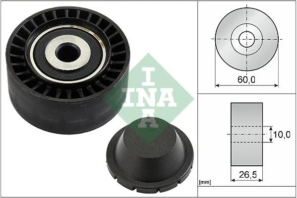 Deflection/Guide Pulley, V-ribbed belt INA 532 0331 10