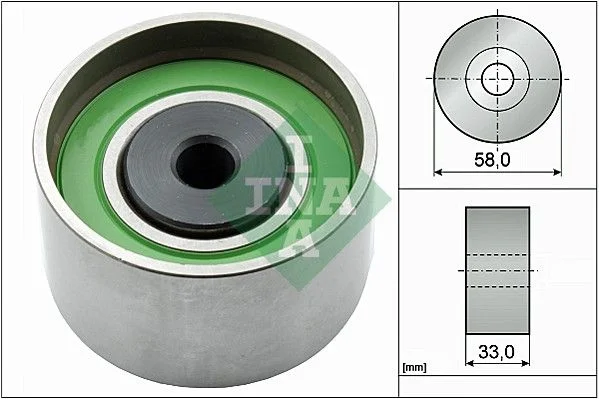 Polia de Desvio/Guia, correia distribuição INA 532 0386 20