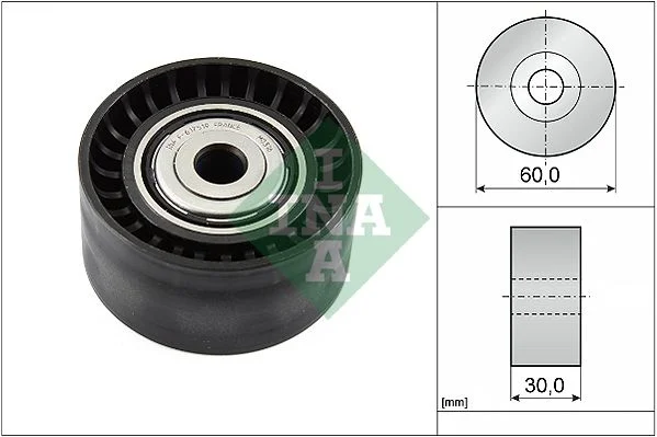Deflection/Guide Pulley, V-ribbed belt INA 532 0534 10