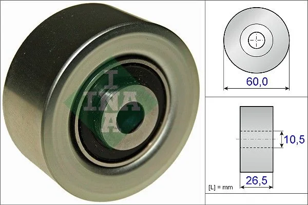 Deflection/Guide Pulley, V-ribbed belt INA 532 0561 10