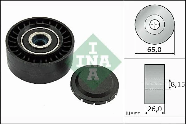 Deflection/Guide Pulley, V-ribbed belt INA 532 0564 10