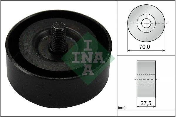 Deflection/Guide Pulley, V-ribbed belt INA 532 0606 10