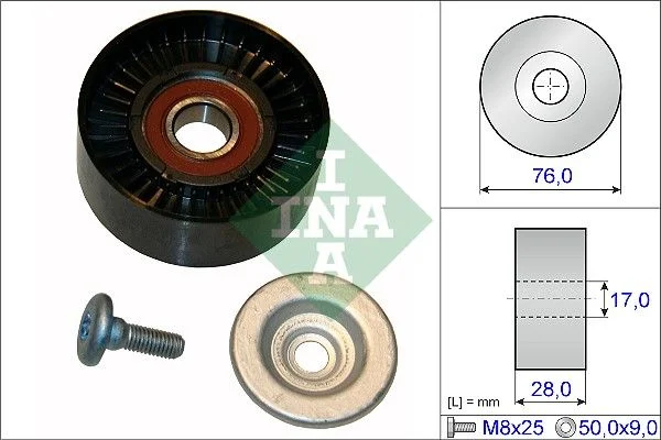 Tensioner Pulley, V-ribbed belt INA 532 0648 10