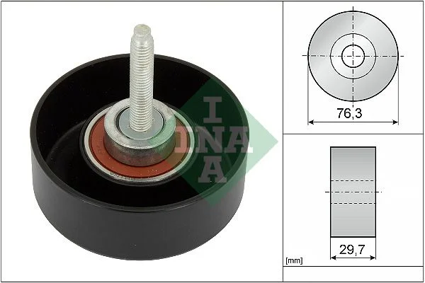 Deflection/Guide Pulley, V-ribbed belt INA 532 0651 10