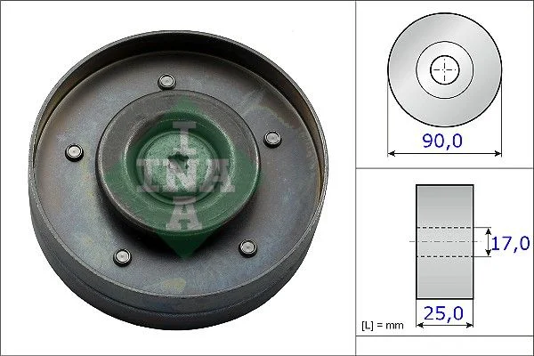 Deflection/Guide Pulley, V-ribbed belt INA 532 0694 10
