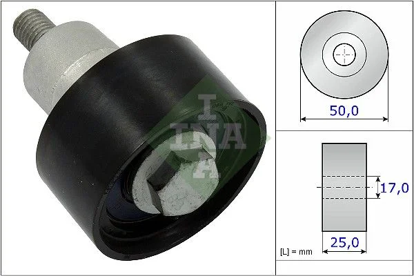 Polia de Desvio/Guia, correia distribuição INA 532 0753 10